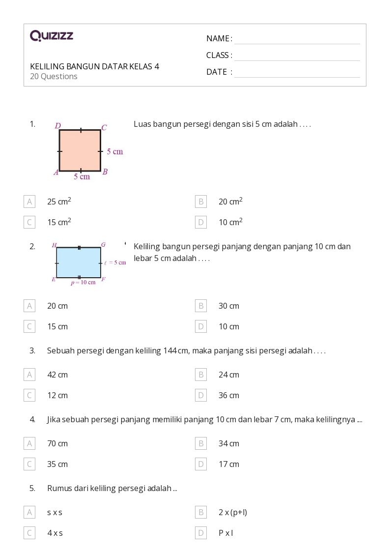 5 Contoh Soal Cerita Bangun Datar Kelas 4 yang Sering Bikin Salah Paham