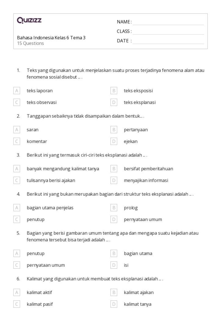 5 Soal Tema 3 Kelas 6 Mirip OSN Matematika, Wajib Coba Sebelum Ujian 2026
