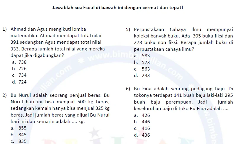 Menguasai Soal Cerita ESPS Matematika Kelas 4 SD Kunci Sukses