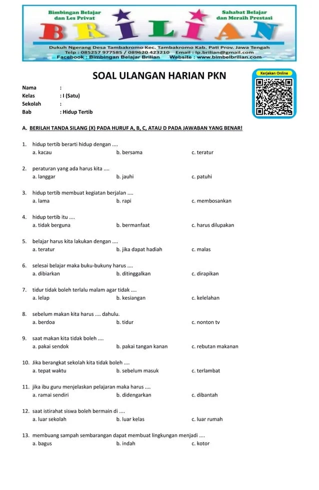 3 Soal UAS PKn Semester 1 Kelas 3, Ternyata Sering Muncul di Ujian 2026