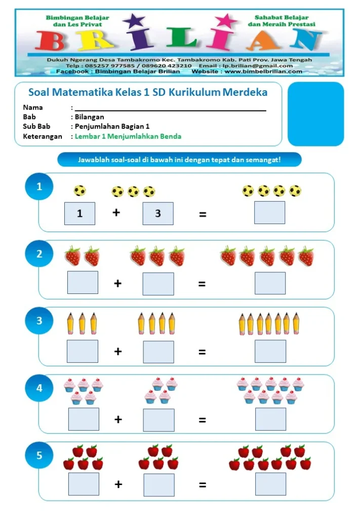 7 Rahasia Soal Matematika Kelas 1 SD Semester 2 Kurikulum Merdeka yang Wajib Diketahui Orang Tua di Tahun 2026