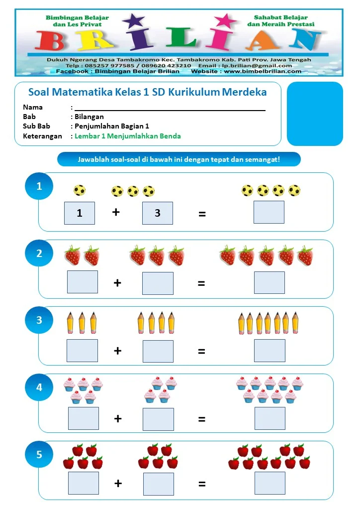 7 Rahasia Soal Matematika Kelas 1 SD Semester 2 Kurikulum Merdeka yang Wajib Diketahui Orang Tua di Tahun 2026