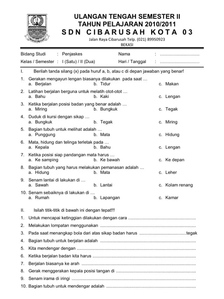 5 Fakta Menarik Sifat Segitiga Sama Kaki plus contoh soal penjas kelas 2 sd semester 1