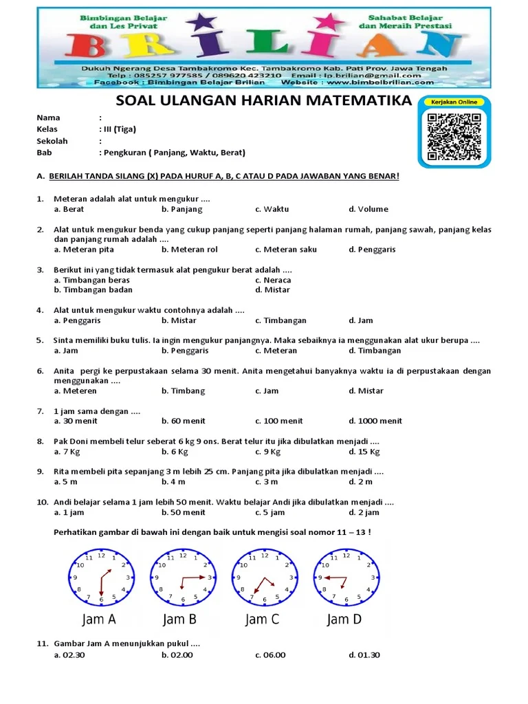 7 Cara Seru Belajar Contoh Soal Jam Kelas 3 SD yang Ternyata Bikin Anak Makin Paham
