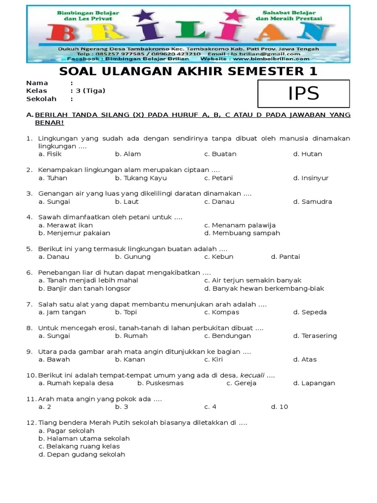 7 Rahasia Menguasai Kumpulan Soal Latihan IPS Kelas 3 SD Semester 2 Sebelum Ujian Datang