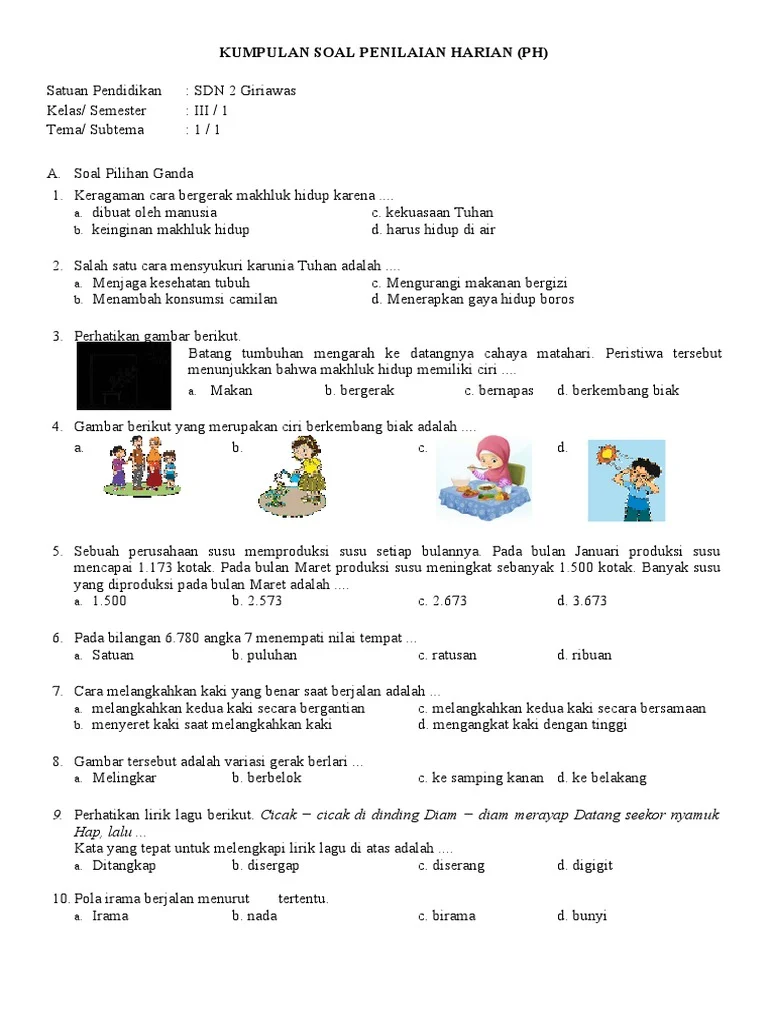 Terbukti Efektif! Kumpulan Soal Les Kelas 3 SD untuk Meningkatkan Nilai dalam 30 Hari