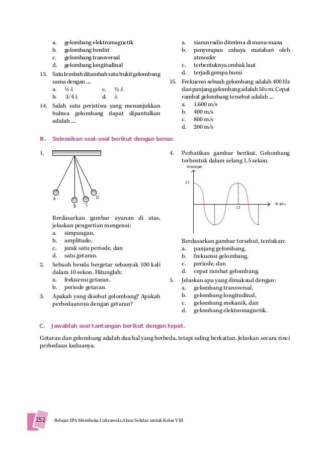 contoh soal ipa ukk kurikulum 2006 kelas 8 semester 2