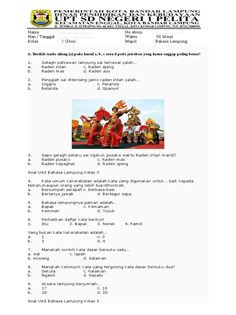 Rahasia Sukses Menjawab Soal Bahasa Lampung Kelas 3 Semester 1 Agar Nilai Sempurna