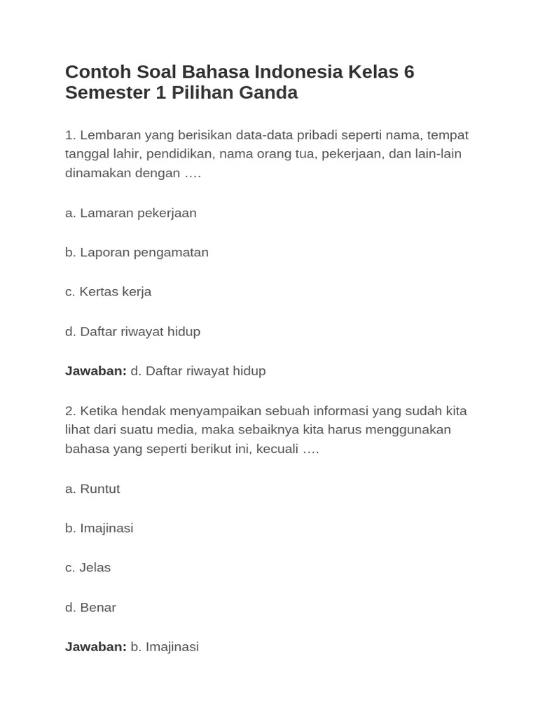 Wajib Tahu! Ternyata Soal Bahasa Kelas 6 Semester 1 Kini Banyak Diambil dari Berita Medsos Wajib Tahu! Ternyata Soal Bahasa Kelas 6 Semester 1 Kini Banyak Diambil dari Berita Medsos